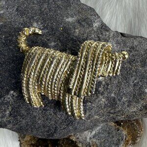 Vintage Sarah Coventry Shaggy Dog Brooch 1.25"